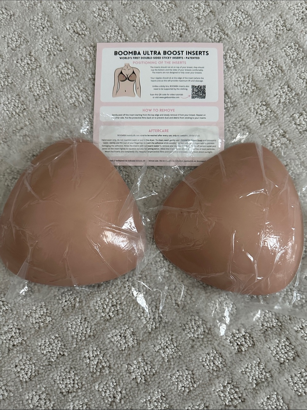 Boobma Ultra Boost Adhesive Bra Inserts - Nude